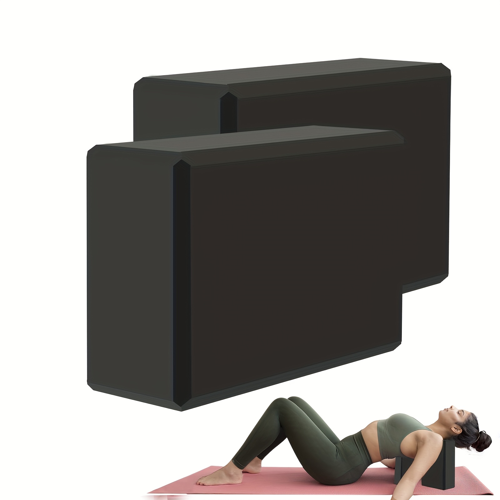 Yoga Block Cork - 1/2 個ジムフォームレンガトレーニングエクササイズフィットネス機器ダンスヨガ補助ツールストレッチボディシェイピング EVA ヨガブロック