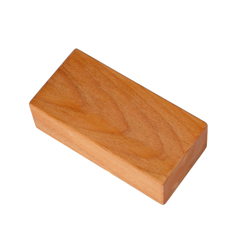 Yoga Block Cork - 天然ブナ材のヨガブロック,高密度,防湿レンガ,ストレッチ用の防臭性,バランスと強度
