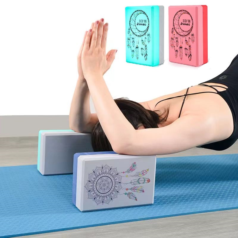 Pilates Yoga Block - ヨガやトレーニング機器,トレーニング,補助ツール用の2色EVAフォームレンガ