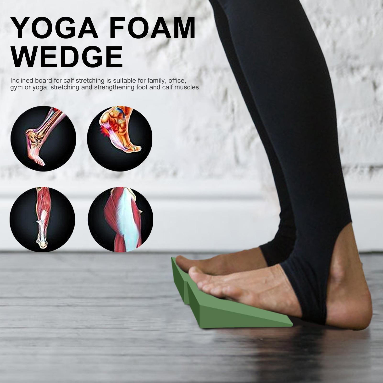 Pilates Yoga Block - ヨガウェッジブロック EVAフォーム ヨガウェッジ ストレッチスラントボード エクササイズヨガブロック ピラティスウェッジ