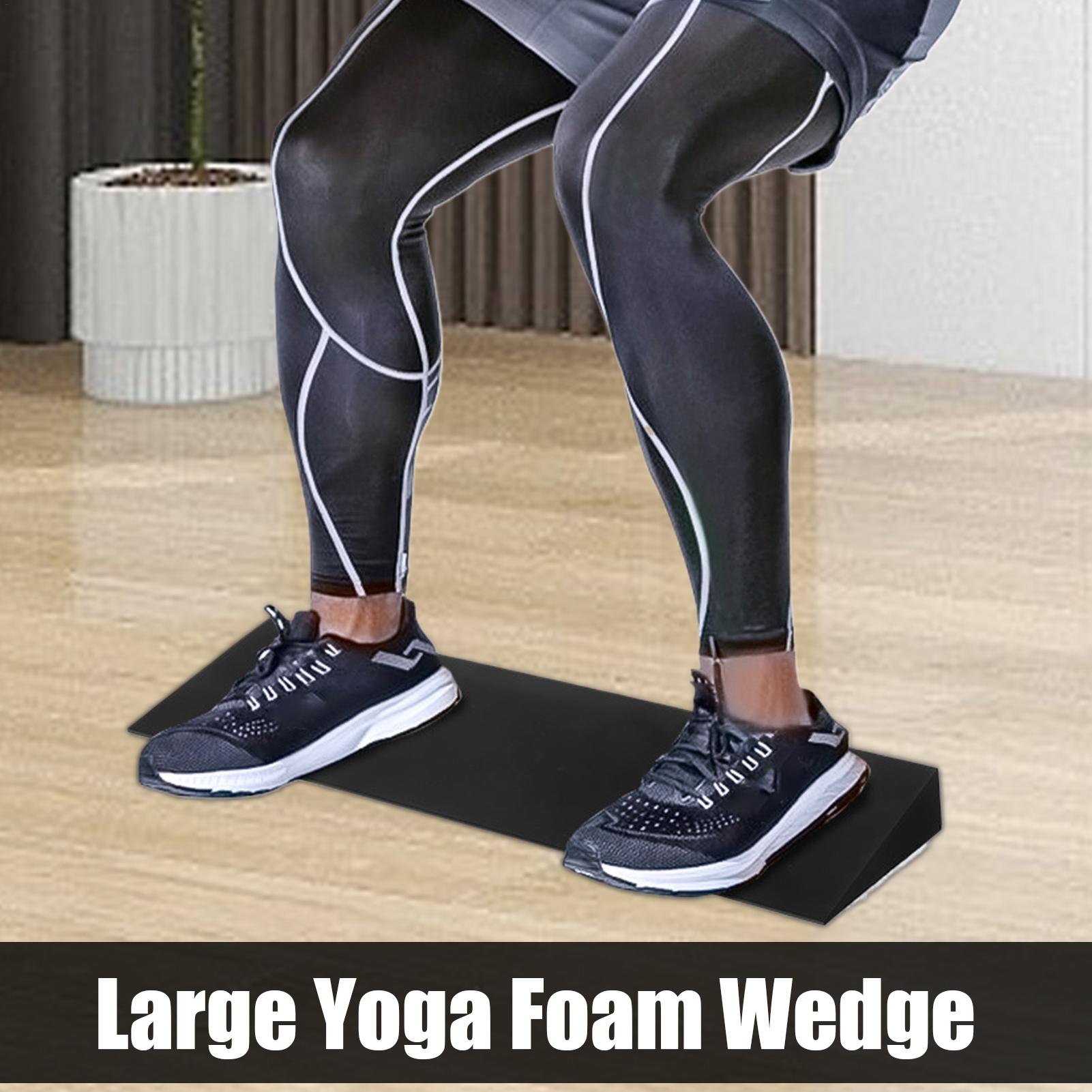 Pilates Yoga Block - ふくらはぎストレッチに役立つスクワットウェッジスラントボード、かかとを高くしたスクワット、ピラティスフィットネスホームジム用ヨガウェッジブロック