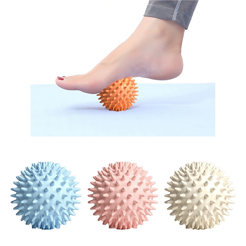 Pilates Yoga Bar - ハリネズミマッサージボールヨガ筋膜ボールスポーツフィットネス筋肉リラクゼーションマッサージスティック肩首脚ソール経絡ボール