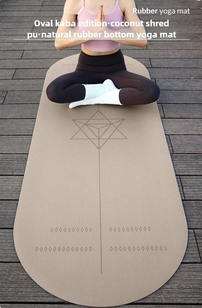 Pilates Yoga En Casa - ヨガマット 天然ゴムPU製 滑り止め、吸汗性5mm厚ヨガマット、自宅ジム、女性用ヨガピラティスに最適