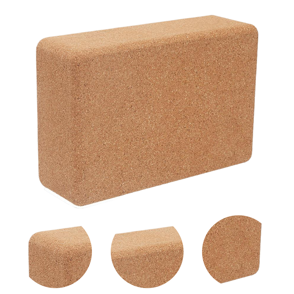 Yoga Block Cork - 1ピースコルクヨガブロック ヨガピラティスフィットネスブリック 滑り止めヨガブリック ヨガピラティス瞑想フィットネストレーニングやスポーツ用