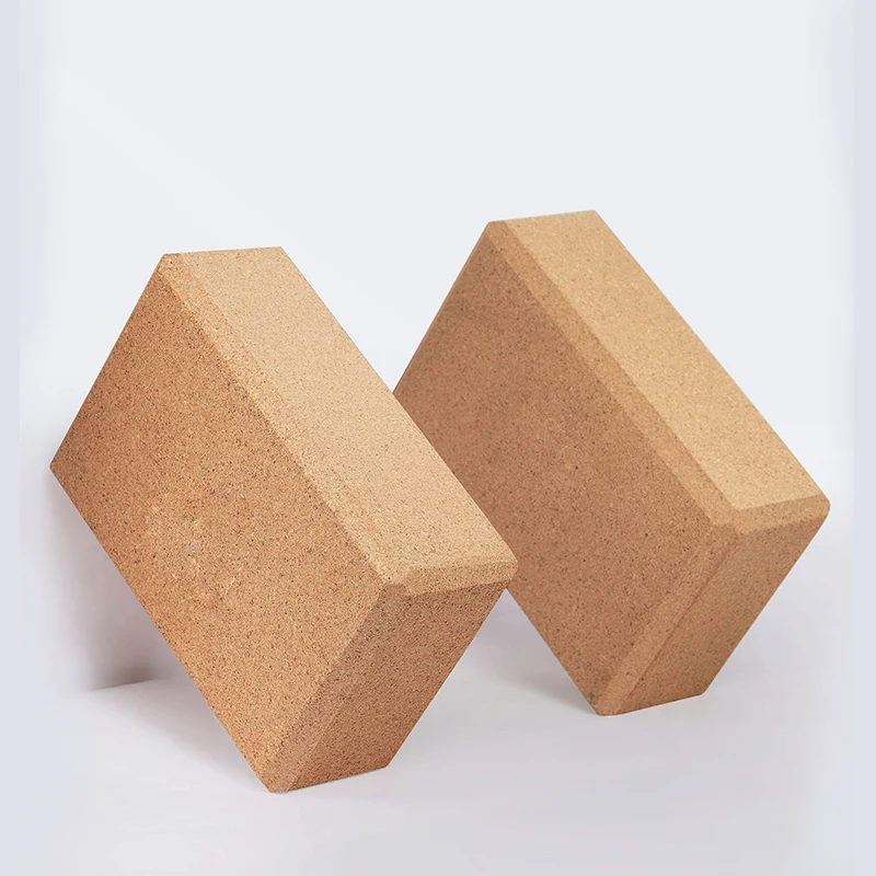 Yoga Block Cork - 2026年カスタマイズロゴ入りカスタムコルクヨガブロック ジム/ホームフィットネスエクササイズ 環境に優しい高密度天然コルクヨガブリック