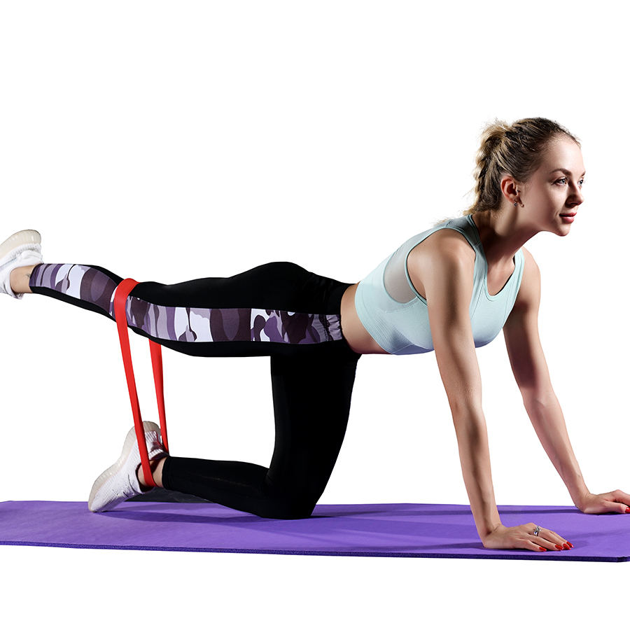 フィットネス抵抗ループバンド、ゴム製弾性エクササイズバンド、 - Pilates Yoga Bar のレビューと価格