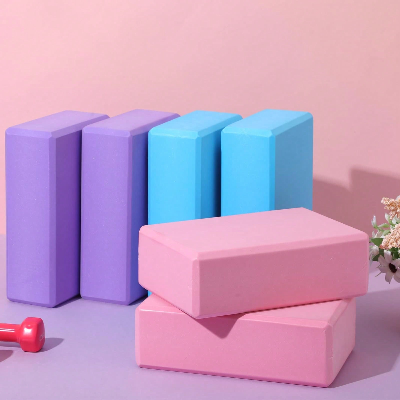 2個パック高密度フォームヨガブリック軽量サポートブロック、ジ - Yoga Block Cork のレビューと価格