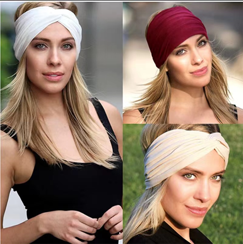 幅広伸縮性ヘッドバンド、ヘアバンド、ピラティス、ヨガ、フィッ - Pilates Yoga Bar のレビューと価格