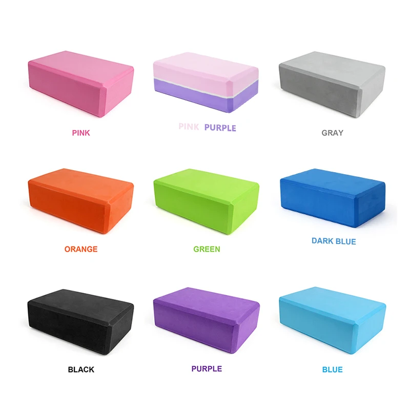 EVAフォームヨガブロック小道具レンガジムピラティスヨガコラ - Pilates Yoga Block のレビューと価格