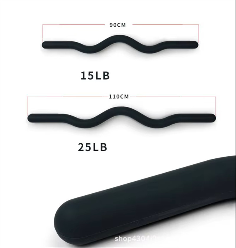 15LB ソフトトーニングバーベル、滑り止めシリコンコーティ - Pilates Yoga Bar のレビューと価格