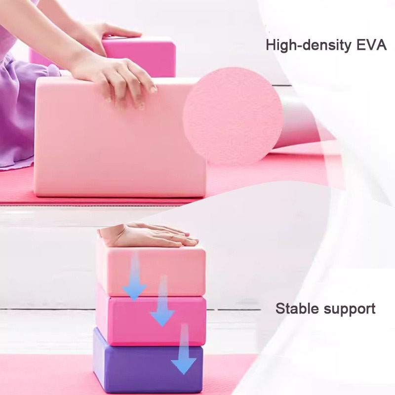 1PC ヨガビルディングブロックキューブ補強マットスポーツピ - Pilates Yoga Block のレビューと価格