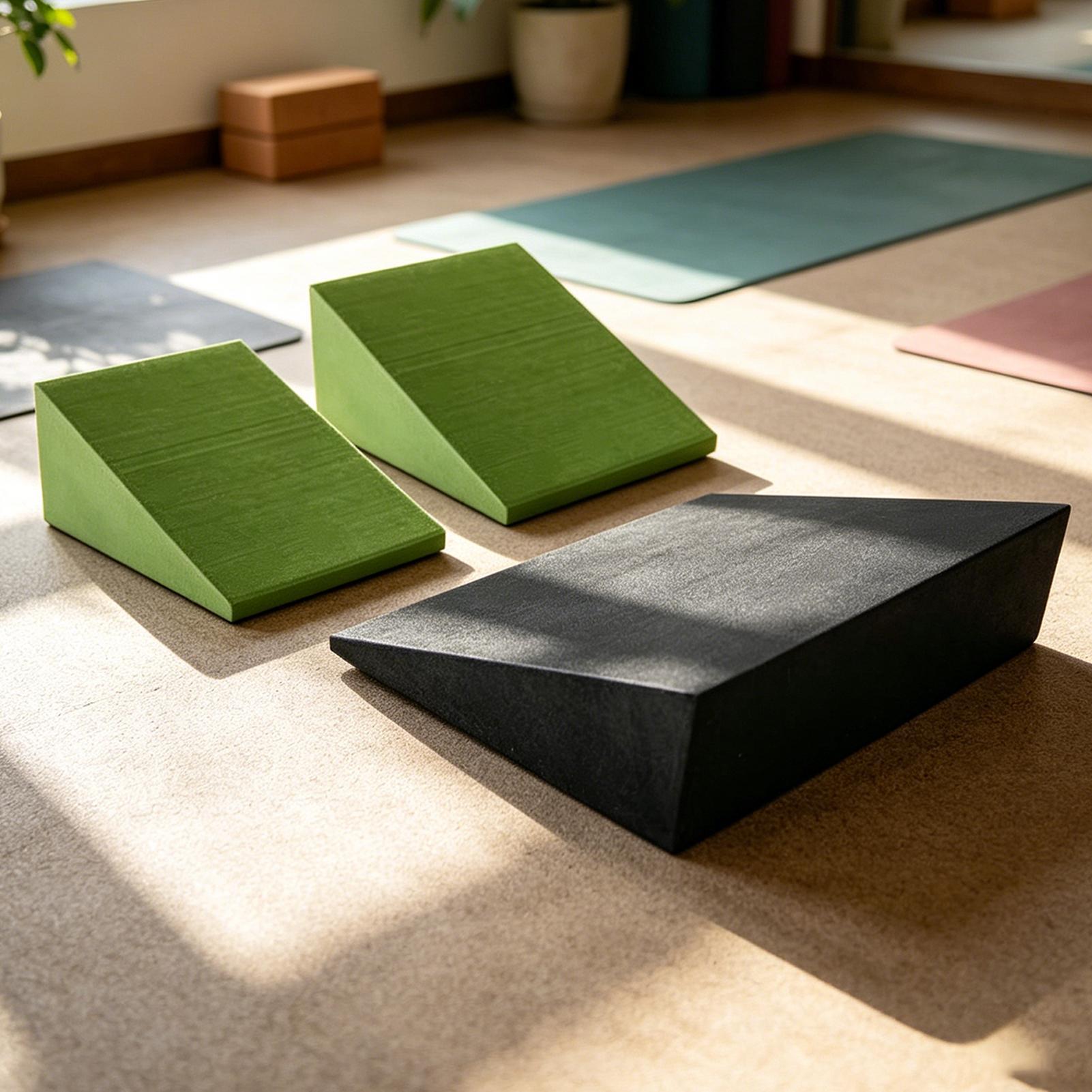 3個入りヨガウェッジブロック EVAフォームヨガウェッジ ス - Pilates Yoga Block のレビューと価格