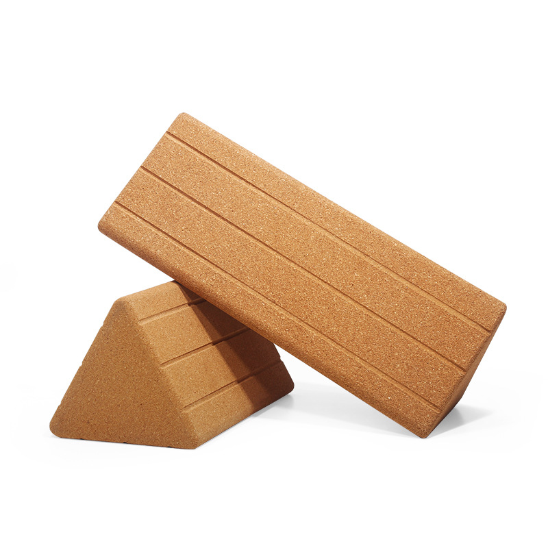 高密度三角形コルクヨガブロック - 子供向けウエスト・腹部フ - Yoga Block Cork のレビューと価格