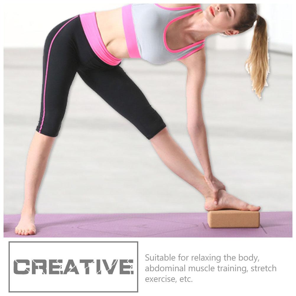高密度天然コルクヨガブロックフィットネストレーニング運動器具 - Yoga Block Cork のレビューと価格