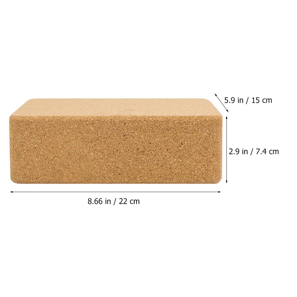高密度天然コルクヨガブロックフィットネストレーニング運動器具 - Yoga Block Cork のレビューと価格