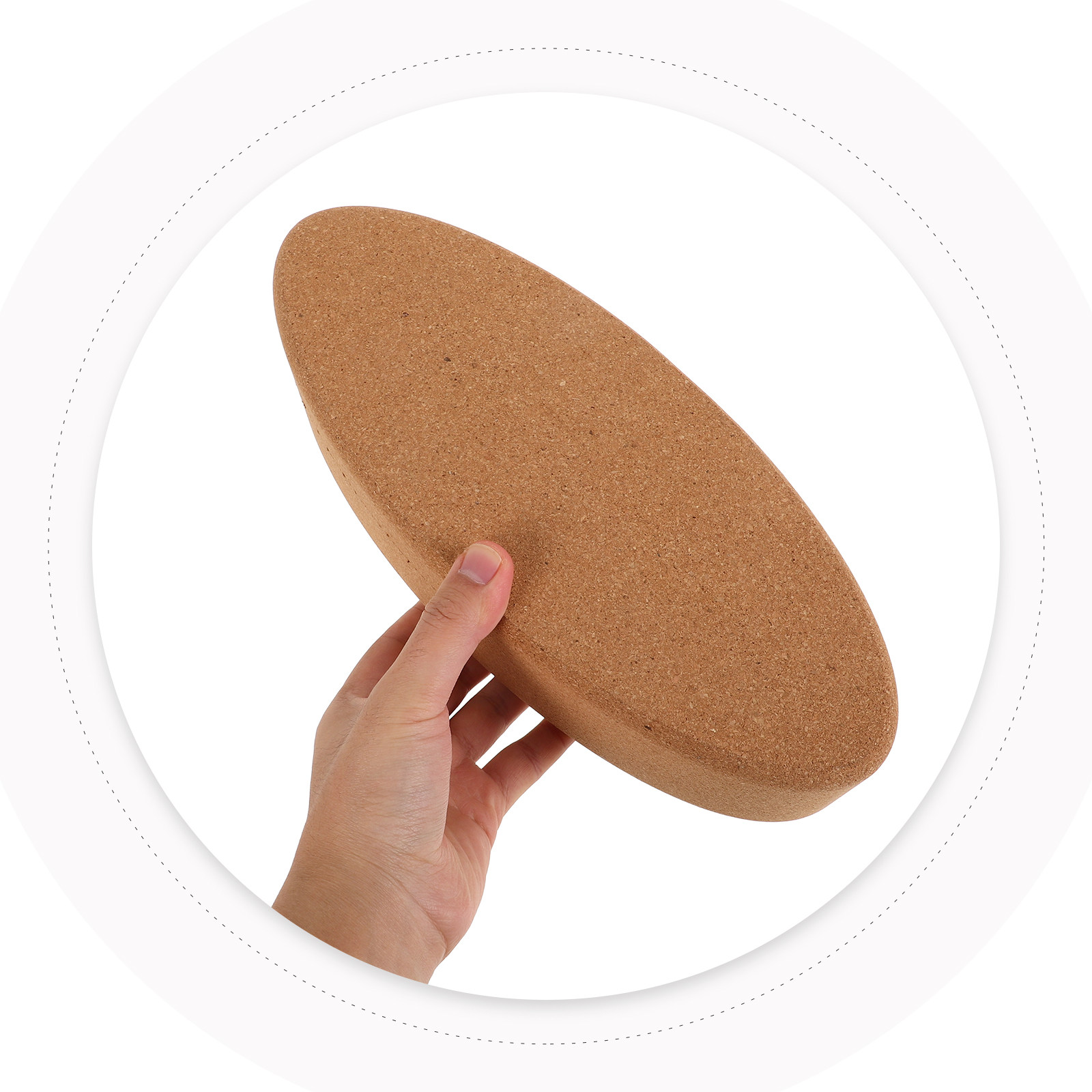 コルクヨガブリックオーバルブロック ストレッチ、ダンス、ピラ - Yoga Block Cork のレビューと価格