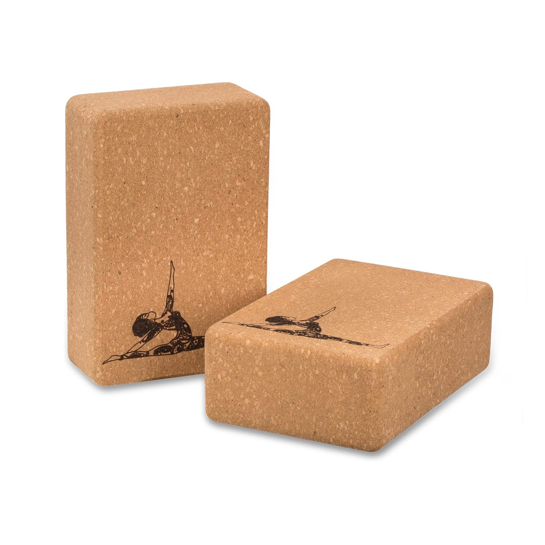 100%天然コルクヨガブロック - 滑り止め高密度ピラティス - Yoga Block Cork のレビューと価格