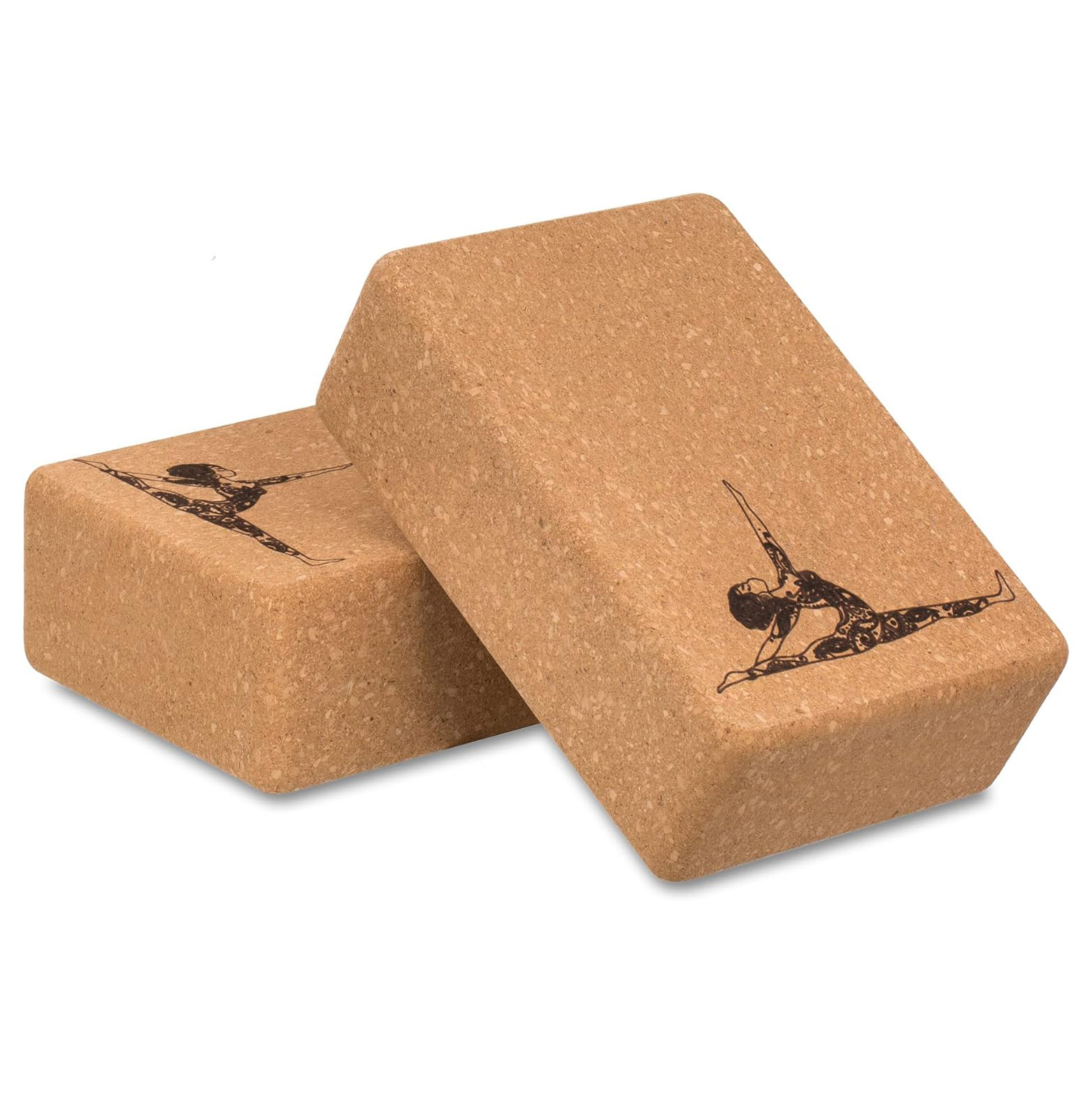 100%天然コルクヨガブロック - 滑り止め高密度ピラティス - Yoga Block Cork のレビューと価格